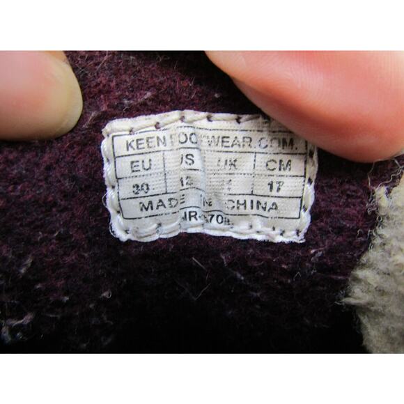 Keen Little Kids Youth Size 12 D Purple Leather Strap Casual Active Boots - Picture 10 of 11